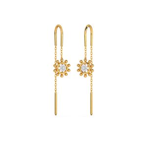 Glitz Glory Diamond Earrings Yellow Gold 14kt